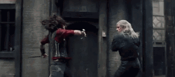 Geralt Fight Scene In The Witcher Series GIF
