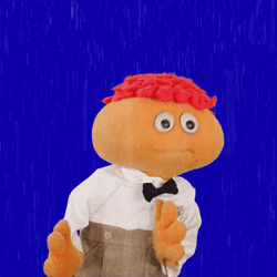 Gerbert Puppet Excited Monsoon Climate GIF