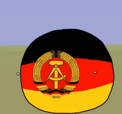 German Flag With Wheat Wreath GIF