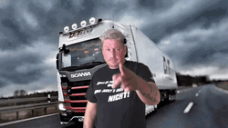 German Trucks Funny Salute GIF
