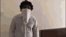 Germophobic Guy Spraying Gun Attack GIF