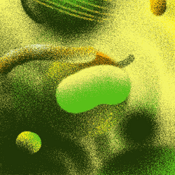 Germs Floating On Fluid GIF
