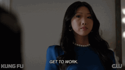 Get Back To Work Lady GIF