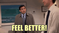 Get Better Soon Michael Scott Hug Jim Halpert GIF