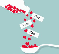 Get Better Soon Spoon Full Of Hearts GIF