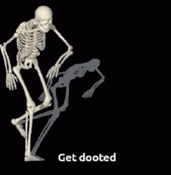 Get Dooted Skull Meme GIF