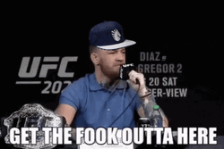 Get Me Out Of Here Conor McGregor GIF
