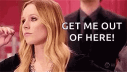 Get Me Out Of Here Kristen Bell GIF