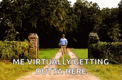 Get Me Out Of Here Me Virtually Running GIF