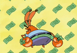 Get Money Mr. Krabs GIF