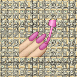 Get Money Sassy Pink Nail Art GIF