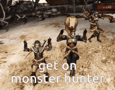 Get On Monster Hunter Screenshot GIF