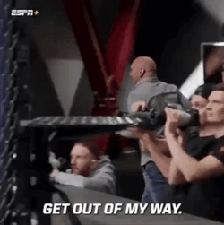 Get Out Of My Way Dana White GIF