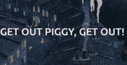 Get Out Piggy GIF