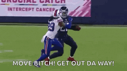Get Out The Way Derrick Henry Stiff Arm GIF