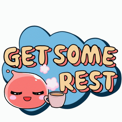 Get Some Rest Sign Cartoon Character GIF
