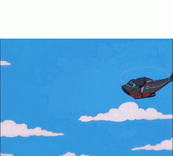 Get To The Choppa Man Down The Simpsons GIF
