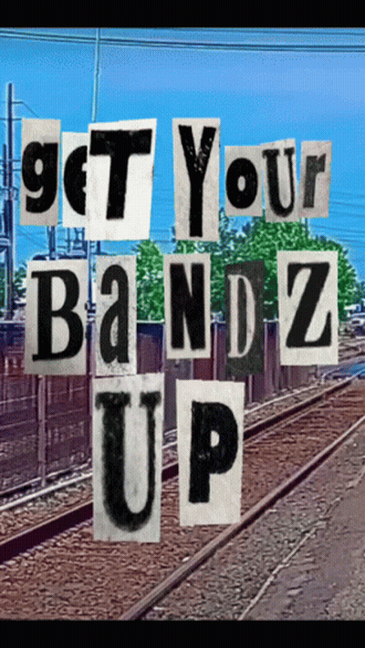 Get Your Bandz Up Poster With Train Track GIF