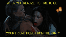 Get Your Friend From The Party Puking GIF