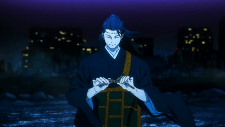 Geto Suguru Standing In The Middle Of Night GIF