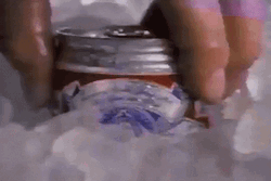 Getting Bud Light From Ice GIF