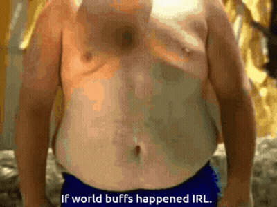 Getting Hit With World Buffs GIF