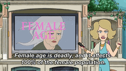 Getting Old As A Female Cartoon GIF