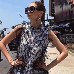 Getting Sturdy Fashion Week Model GIF