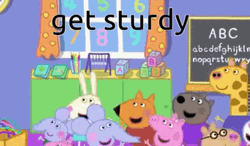 Getting Sturdy Peppa Pig Dance GIF