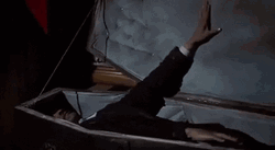 Getting Up From Coffin Classic Horror Movie GIF