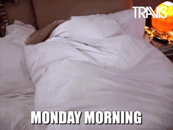 Getting Up In Bed Monday Meme GIF
