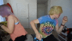 Gf And Bf Leaving Their Room  GIF