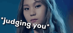 Gfriend Yewon Judging GIF