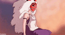 Ghibli Beautiful Princess Mononoke GIF