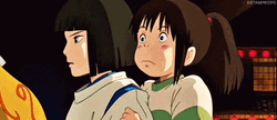 Ghibli Chihiro Being Shy GIF