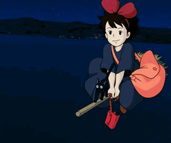 Ghibli Kiki's Flying GIF