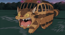 Ghibli Neko Running GIF