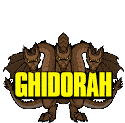 Ghidorah Three Headed Monster Sticker GIF