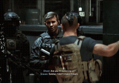 Ghost Are You Threatening Us I Don't Make Threats GIF