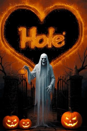 Ghost Before Heart Saying Hole GIF
