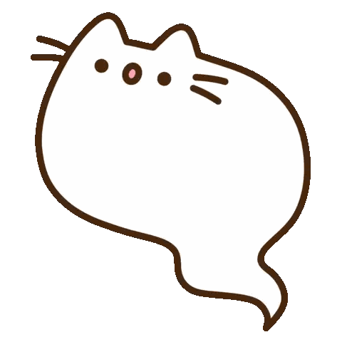 Ghost Cat With Long Tail Sticker