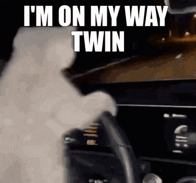 Ghost Driving Car I'm On My Way Twin GIF