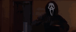 Ghost Face Knife Out GIF