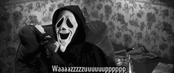 Ghost Face On The Phone GIF