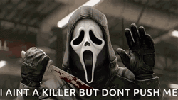 Ghost Face Waving GIF