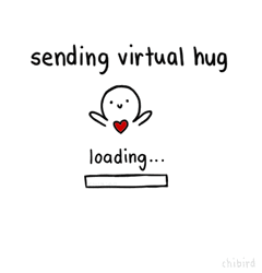 Ghost Hug Adorable Couple Cartoon Love GIF