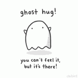 Ghost Hug Cute Meme GIF