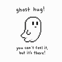 Ghost Hug GIF