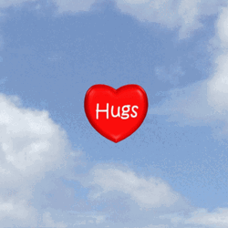 Ghost Hug Sending Virtual Love Heart Cartoon GIF