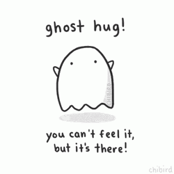 Ghost Hug You Can’t Feel It GIF